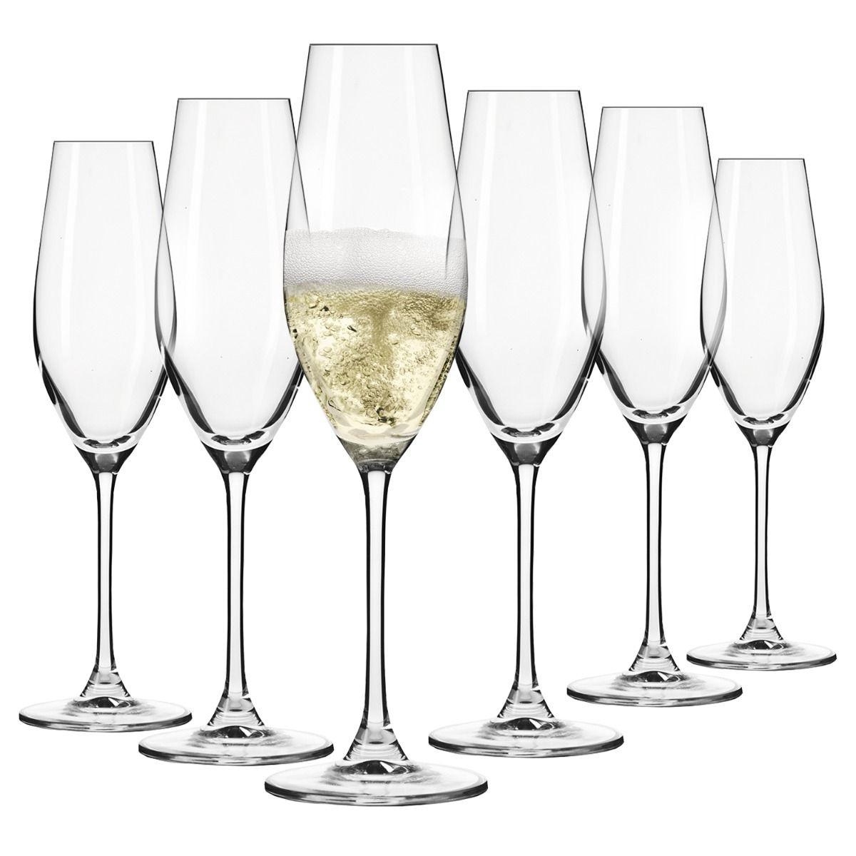 Набор из 6 бокалов для шампанского 210 мл Krosno Splendour фото
