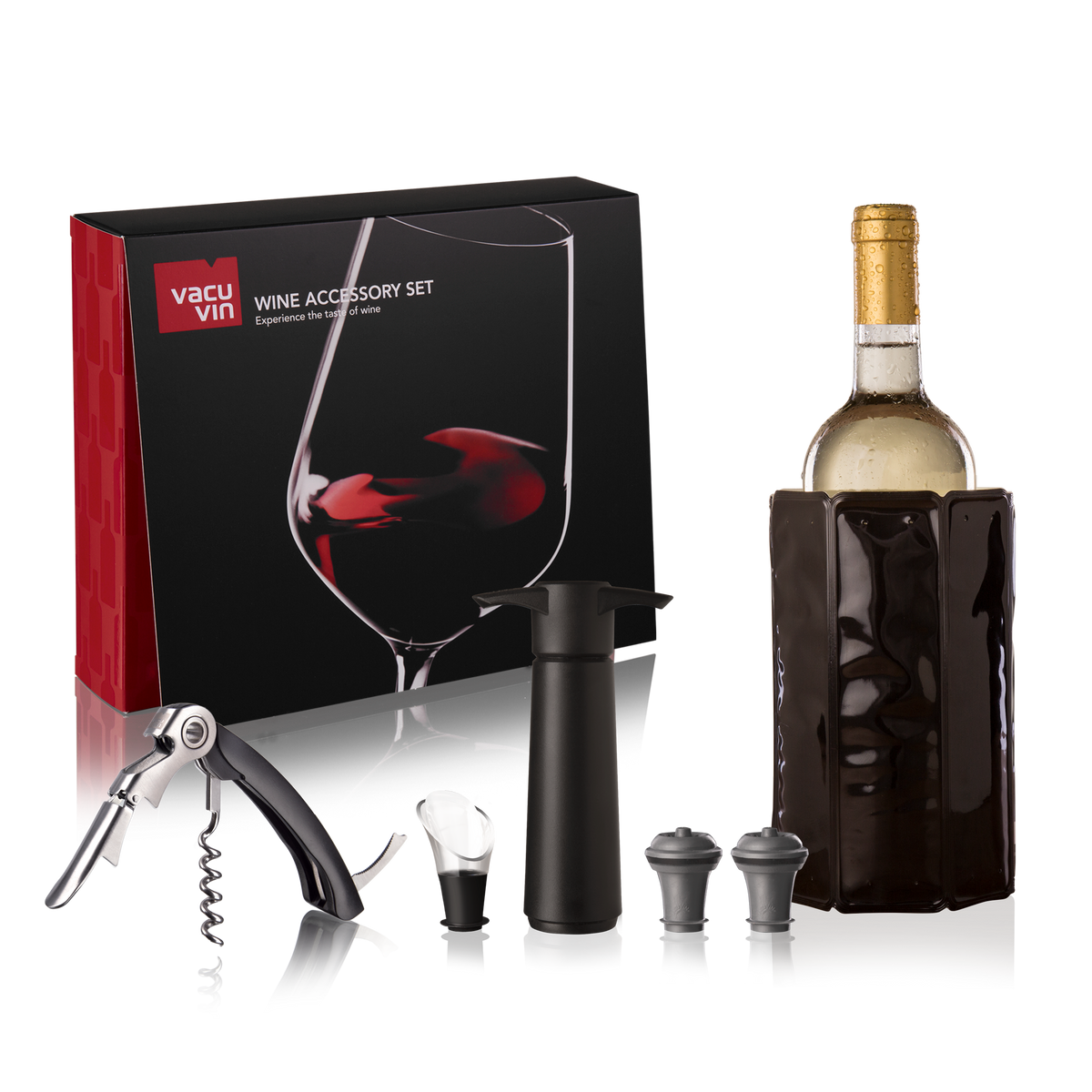 Набор винных аксессуаров Vacu Vin Wine Essentials Gift Set 6 предметов фото