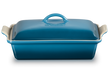 Форма для запекания Le Creuset Heritage 33 см синяя с крышкой фото