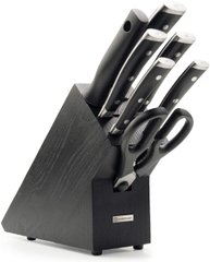 Набор ножей Wüsthof Classic Ikon 8 предметов, черные фото