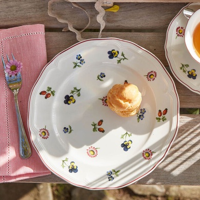 Набор из 4 десертных тарелок Villeroy & Boch Petite Fleur 21 см фото