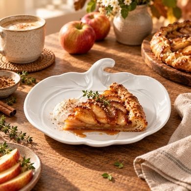 Тарілка десертна "Гарбуз" Le Creuset Pumpkin Meringue 25 см фото