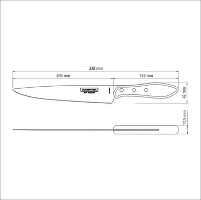 Нож для мяса 20,3 см Tramontina Barbecue Polywood среднее лезвие фото