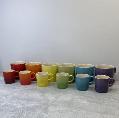 Набор из 6 чашек для эспрессо Le Creuset Rainbow 100 мл фото