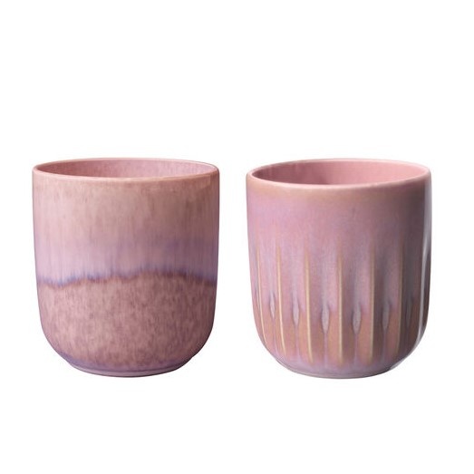 Набір із 2 стаканів для кави Villeroy & Boch Perlemor Coral 290 мл рожевий фото