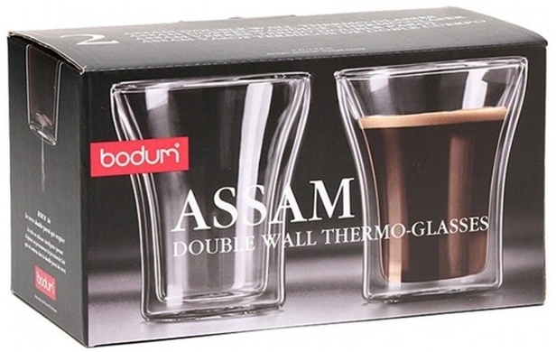 Набір термосклянок Bodum Assam 2 шт 220 мл з подвійними стінками фото