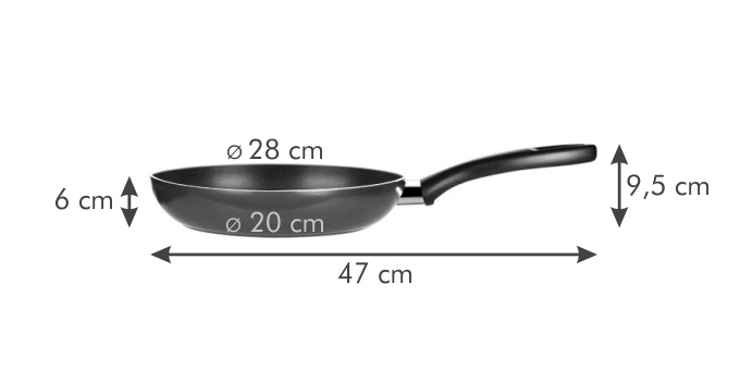 Сковорідка Tescoma Presto 28 см кругла фото