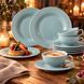 Столовий сервіз Seltmann Beat Color Glaze 18 предметів 6 персон блакитний
