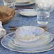Тарелка обеденная Costa Nova Brisa 26,6х22,5 см синяя овальная