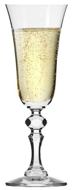 Набір з 6 келихів для шампанського 150 мл Krosno Krista фото