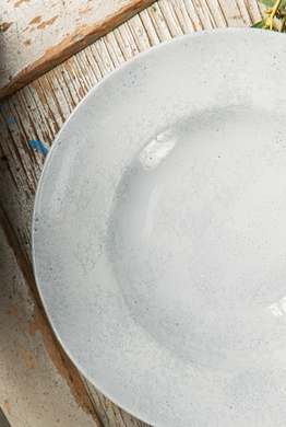 Тарілка для пасти Dovbysh Porcelain Vil'na 26,5 см сіра фото
