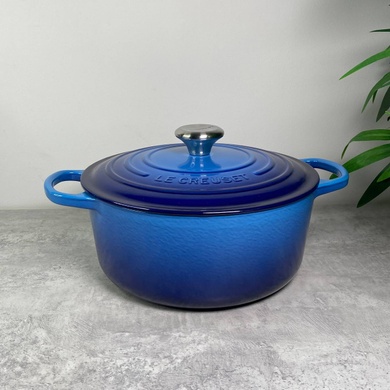 Кастрюля Le Creuset Signature Azure 4,2 л с крышкой фото