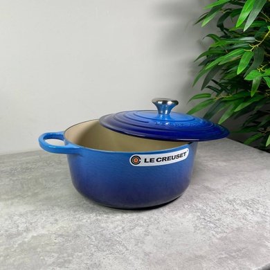 Кастрюля Le Creuset Signature Azure 4,2 л с крышкой фото