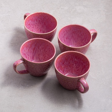 Набір із 4 чашок Pink dawn 400 мл фото