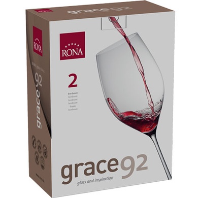 Набір з 2 келихів для червоного вина 920 мл Rona Grace фото
