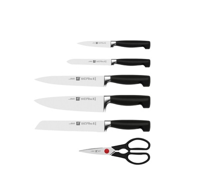 Набор ножей Zwilling Four Star 7 предметов с самозатачиванием коричневый фото