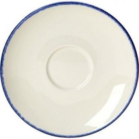 Блюдце Steelite Blue Dapple 12,5 см белое фото