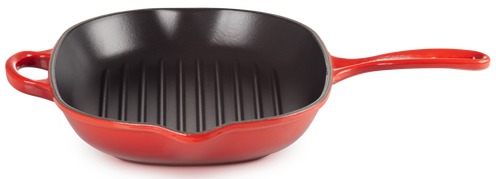 Сковорідка-гриль Le Creuset Cerise 32 см чавунна овальна червона фото