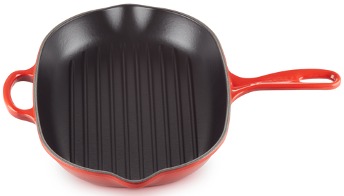 Сковорідка-гриль Le Creuset Cerise 32 см чавунна овальна червона фото