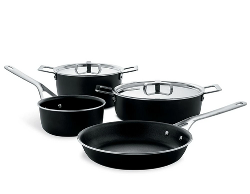 Набір посуду Alessi 6 предметів чорний фото