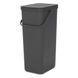 Відро сміттєве Brabantia Sort&Go 40 л сіре