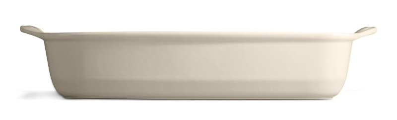 Форма для запекания прямоугольная Emile Henry Ovenware 42,5х28 см кремовая фото