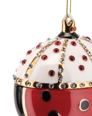 Ялинкова іграшка Alessi Re Coccinello 8,5х6х8,5 см фото