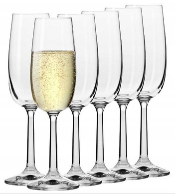 Набір з 6 келихів для шампанського 170 мл Krosno Pure фото