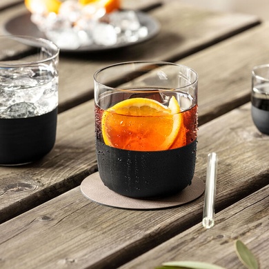 Набор из 4 стаканов для виски Villeroy & Boch Manufacture Rock 250 мл черный фото