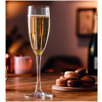 Набор бокалов для шампанского Каберне 160 мл 6 шт прозрачный фото