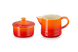 Набор из молочника и сахарницы Le Creuset оранжевый