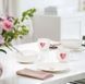 Набір із 2 чашок Villeroy & Boch With Love 290 мл та тарілки десертної Le Creuset Heart 23 см
