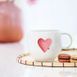 Набір із 2 чашок Villeroy & Boch With Love 290 мл та тарілки десертної Le Creuset Heart 23 см