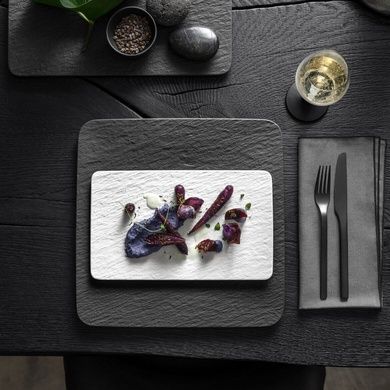Блюдо Villeroy & Boch Manufacture Rock Blanc 28х17 см фото