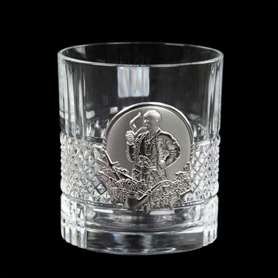 Набір склянок Boss Crystal Козаки Brillante зі срібними накладками фото