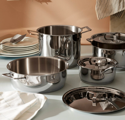 Набор посуды Alessi 7 предметов серый фото