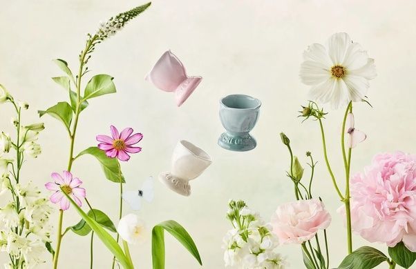 Набор из 2 подставок для яиц Le Creuset Jardin Rose Quartz фото