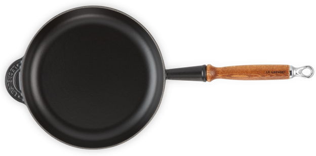 Сковорідка Le Creuset чавунна з дерев'яною ручкою фото