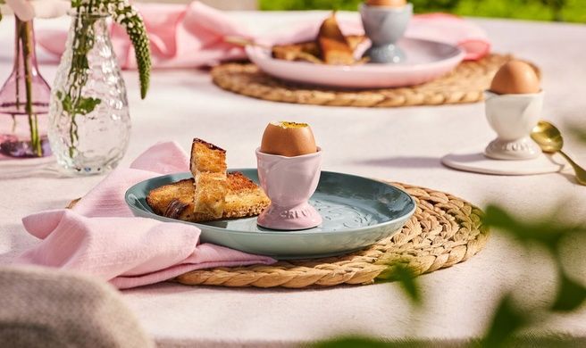 Набор из 2 подставок для яиц Le Creuset Jardin Rose Quartz фото