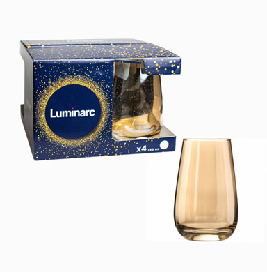 Набор стаканов Luminarc Celeste Golden Honey350 мл, 4 шт фото