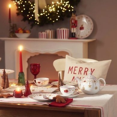 Чашка чайная с блюдцем Hutschenreuther Christmas Love 430 мл фото