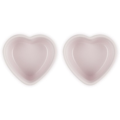 Набір із 2 форм для запікання Le Creuset Heart 300 мл рожевий фото