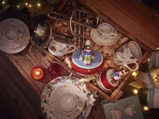 Чашка чайная с блюдцем Hutschenreuther Christmas Love 430 мл фото