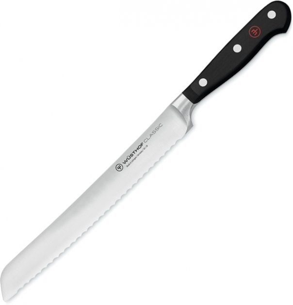 Нож для хлеба Wüsthof Classic 20 см черный фото