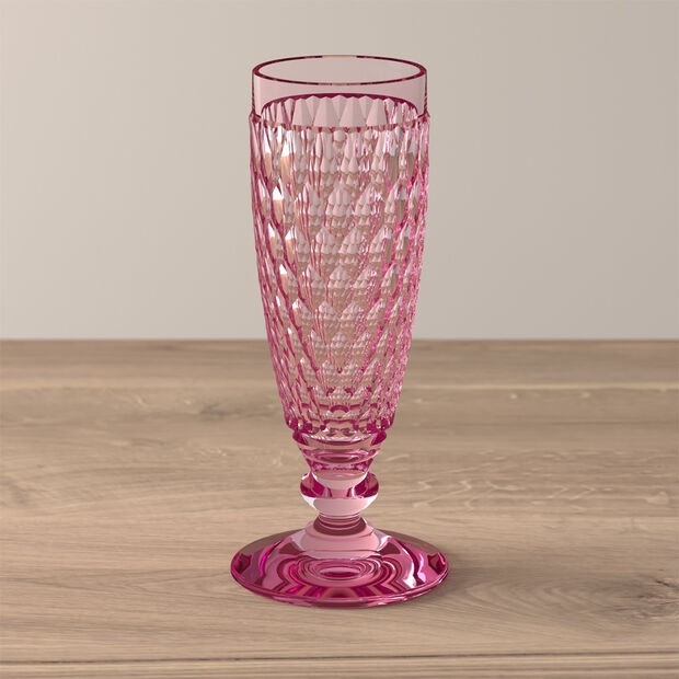 Набор из 2 бокалов для шампанского 150 мл Villeroy & Boch Bicchieri Boston розовый фото