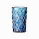 Набір склянок для води Helios "Сапфір" 6 шт. 350 мл, кольорове скло