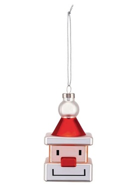 Елочная игрушка Alessi Le Palle Quadrate Santa Cube 5,5х5,5х9,5 см фото