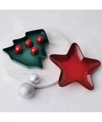 Набор из 2 бокалов Villeroy & Boch Toy's Delight 260 мл и тарелки десертной Le Creuset Christmas 20 см фото