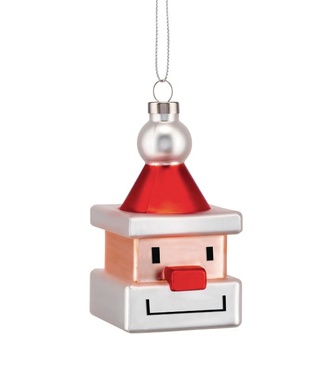 Ялинкова іграшка Alessi Le Palle Quadrate Santa Cube 5,5х5,5х9,5 см фото