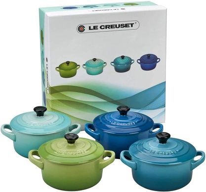 Набор из 4 порционных форм для запекания Le Creuset 250 мл Sea Breeze фото